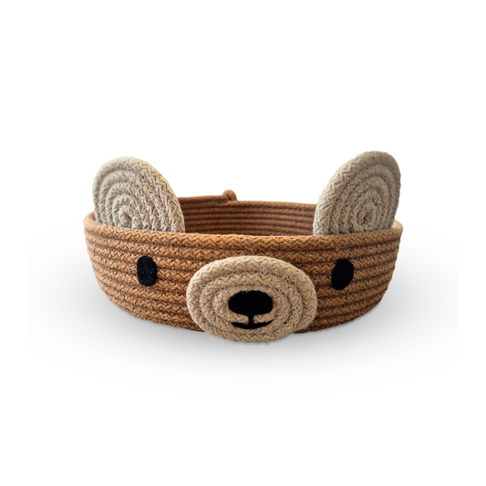 Teddy Brown Cotton Rope Basket